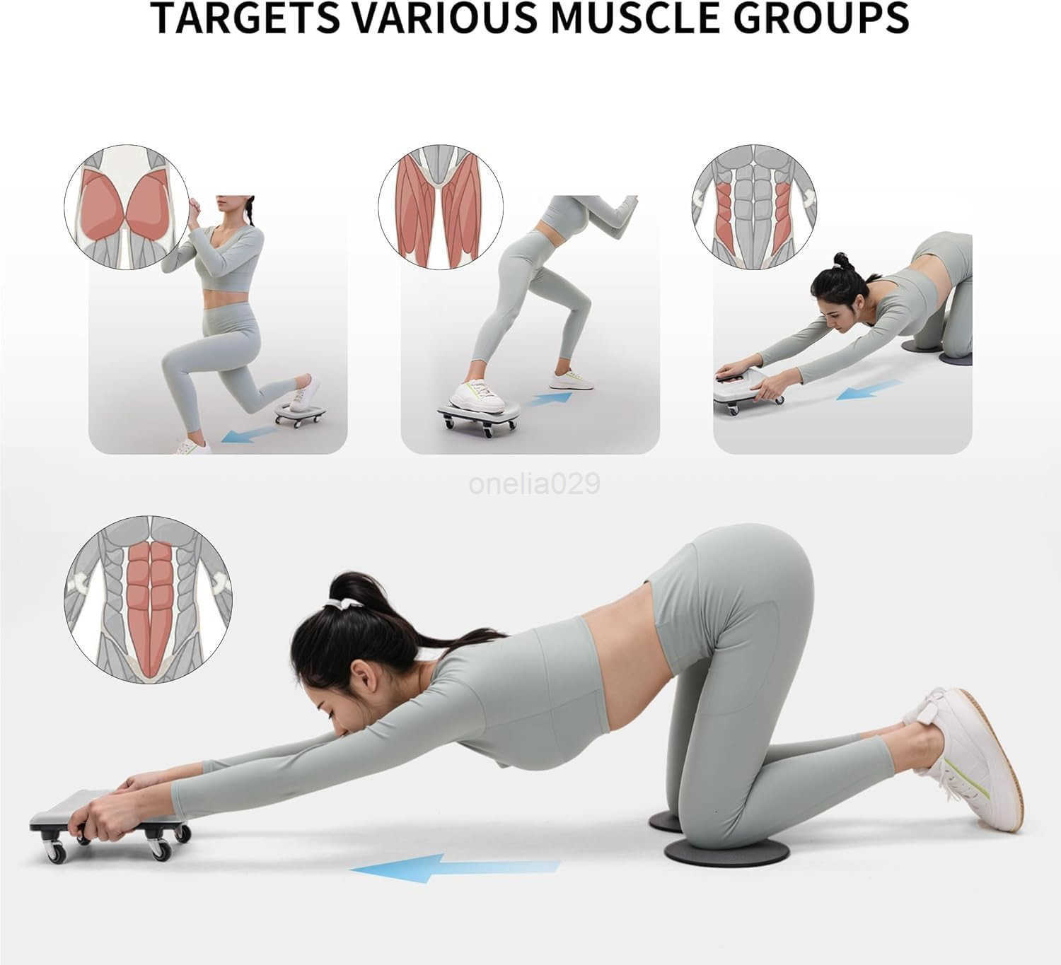 Ab Roller with Knee Pads for Abs Workout Multifunctional Ab Roller Wheel for Abs Workout Abdominal Roller with Knee Pads Abdominal Exercises Wheel Abb