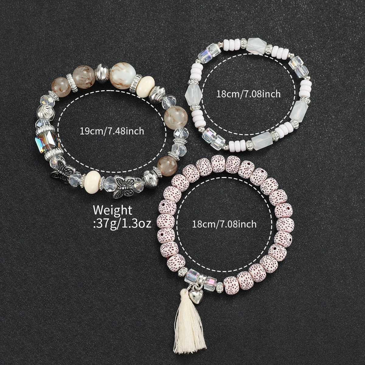 4pcsset Fashion Wen Leather Strap Quartz Watch and Love Jewelry Set X250904