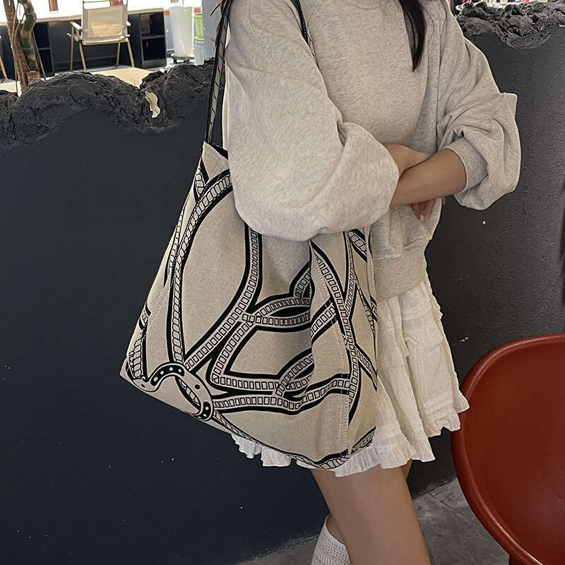 Korean Style Simple Casual Single Shoulder Underarm for Women 2025 New Large Capacity Commuter Tote Bag