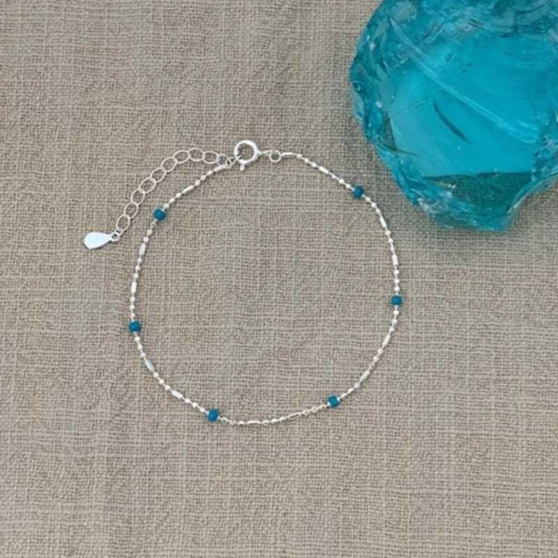 New 925 Sterling Silver Bracelet Simple Haert Bead Woman Bracelets Korean Ins Jewelry Exquisite Birtay Party Jewelry GiftXJ250904