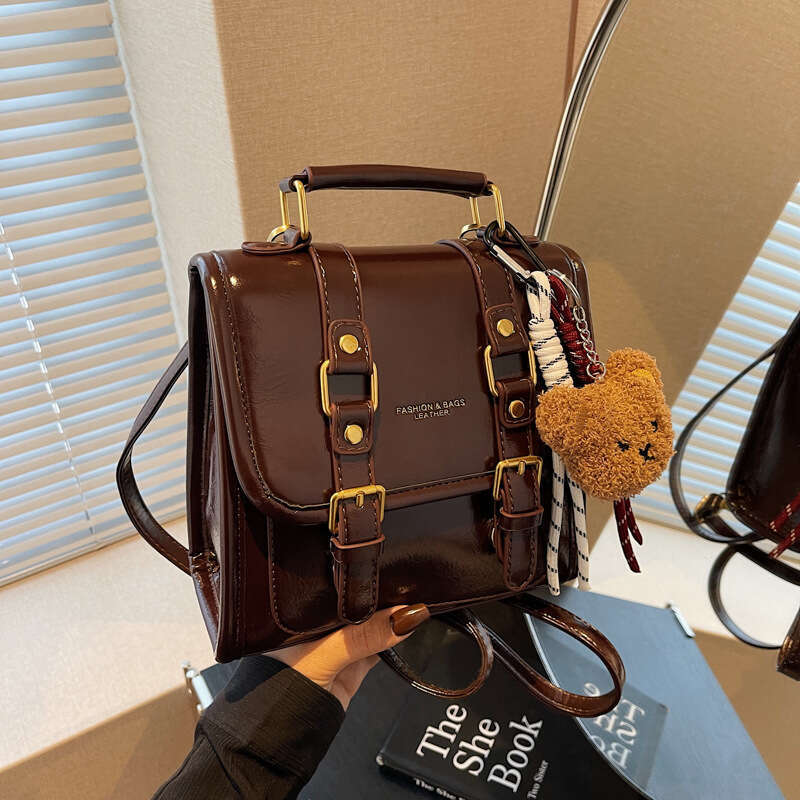 Trendy Handheld Briefcase for Women 2025 New Style Versatile Small Square with High-End Feel Single Shoulder Women's Bag