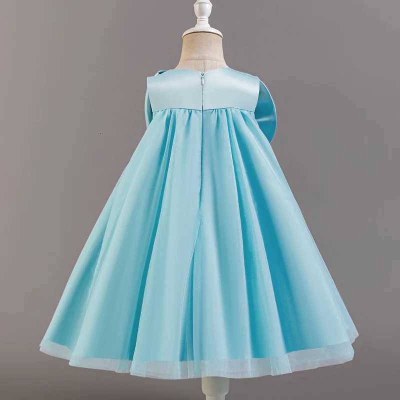 Toddler Girl Dress 0-4 Years Flower Bow Dress Christmas Halloween Princess Dress Childrens Dress Birthday Party Girl Dresses Z250904