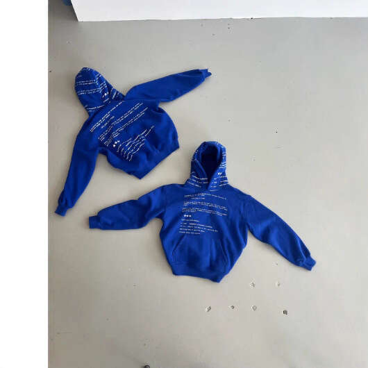 New Hoodie Long Hooded Printed Unisex Zipper Sweatshirt Jacket