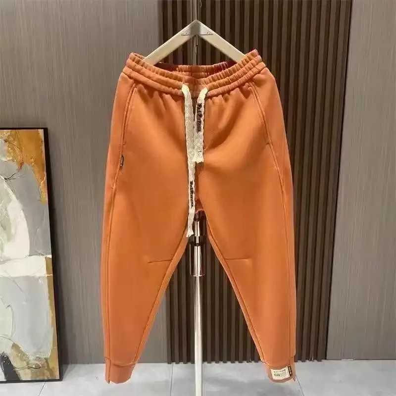 Trendy Casual Loose Sports Harlan Pants for Men Youth Dstring Elastic Waist Autumn Winter Faionable Loose Cuffed SweatpantsXJ250904