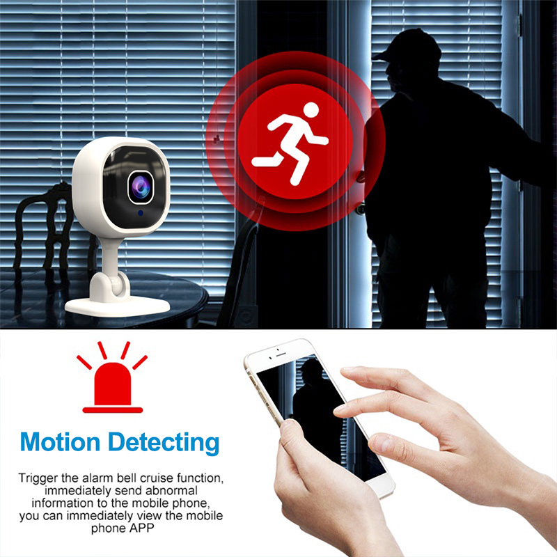 A3 Smart WiFi Home Camera with Type-C: HD Night Vision, App Alerts, Loop Recording for Baby/Pet Security