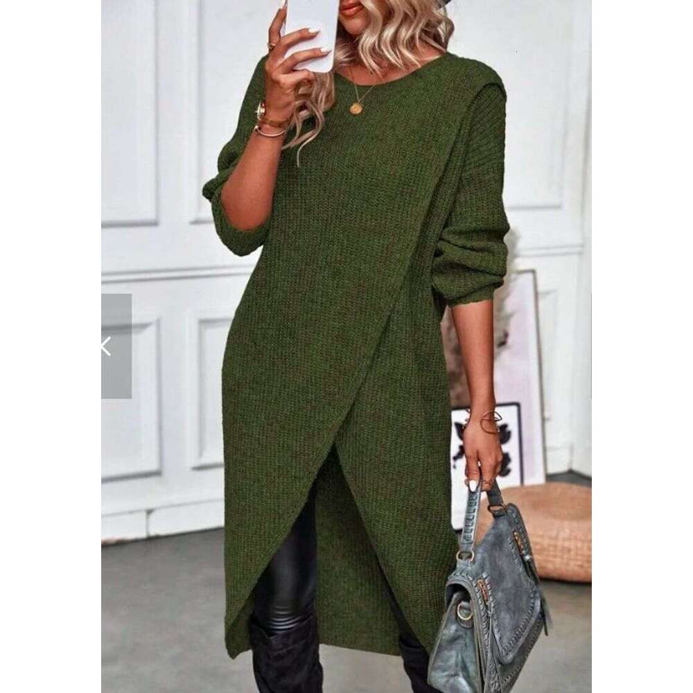 Women's Clothing Women's Knitted Long Dress Jacket