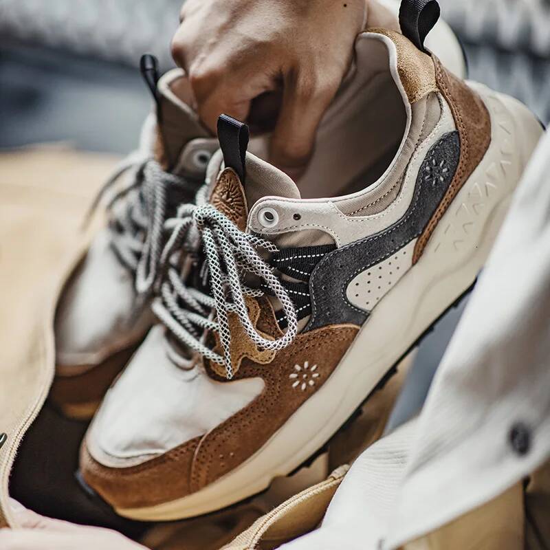 Maden 80's Retro Splicing Jogging for Versatile Breathable Comfortable Sneakers Outdoor Low-top Casual Men Board Shoes ddmysaturn