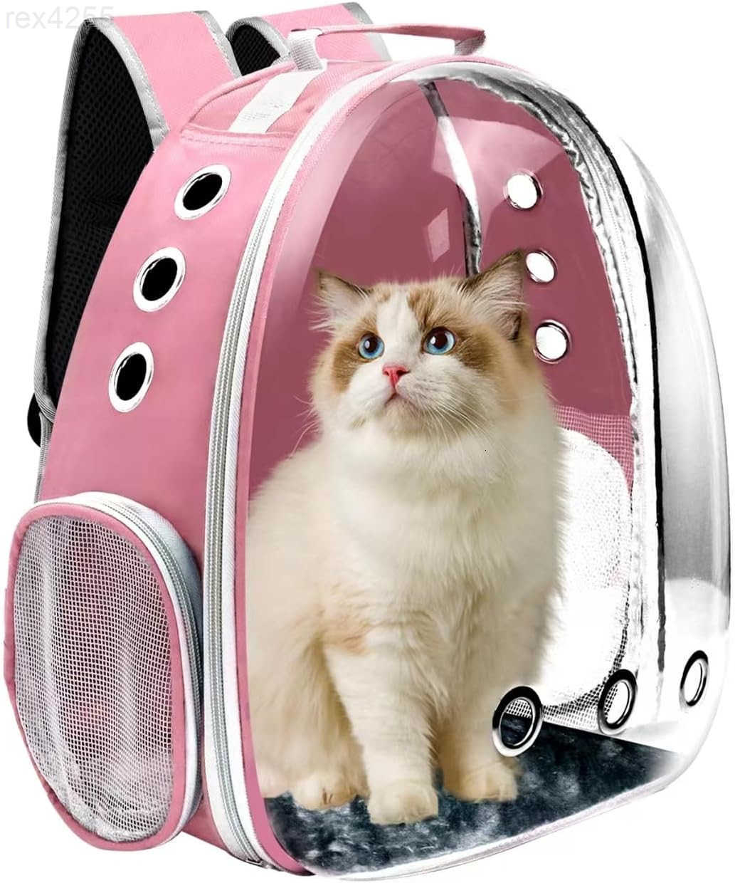 Cat Backpack Carrier Pet Cat Carrier with Ventilated Design for Carrying Puppy Cats Pet Carrier Backpack for TravelingHikingCampingOutdoors Airline Ap
