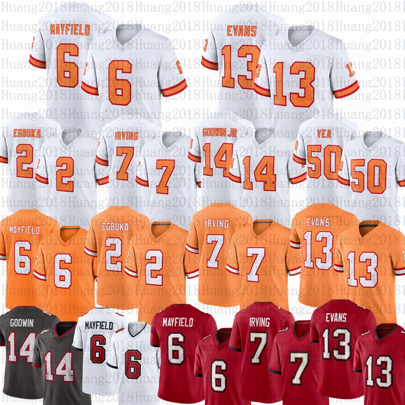 2025 New Baker Mayfield Tom Brady Mike Evans Football Jersey Bucky Irving Emeka Egduba Godwin Jr Brooks Antoine Winfield Jr David Vita Vea Alstott Diaby Barber