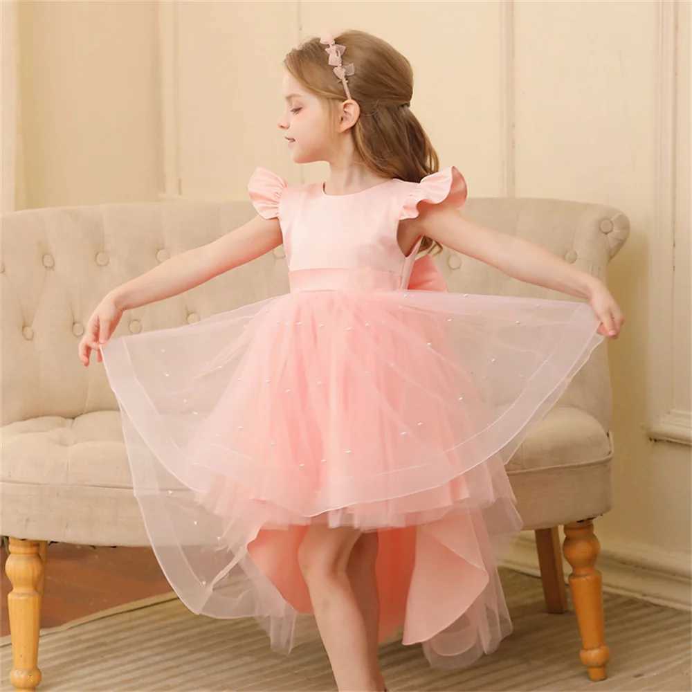 Baby Girls Wedding Christening Dresses 2 To 8 Years Child Elegant Costume Gowns For Eid Evening Trailing Childrens Clothes Z250904