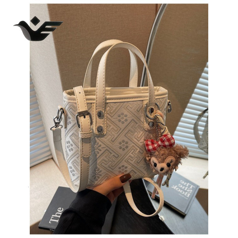 Feiyan Free Shipping New Designer Bag Luxury Shopping Bag Pattern Handheld Bucket Bag High-end National Style Light Luxury Versatile Shoulder Bag For 