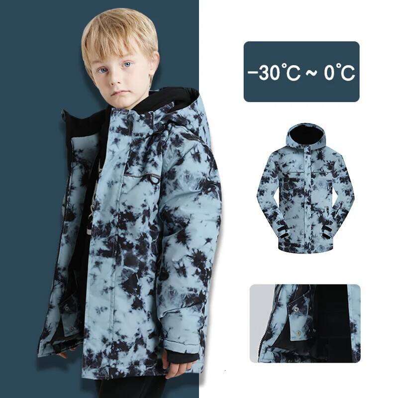 Children's Ski Snowboard Winter Suits Skiing Sets Waterproof Windproof Boys Jackets Pants Snow Coat For Kids