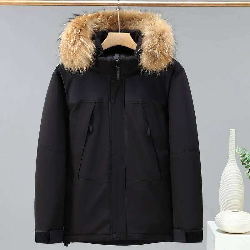 2024 Men Autumn Winter New Thick Warm Waterproof Parkas Men's Casual Cotton Padded Jackets Male Hooded Clothes Outerwear