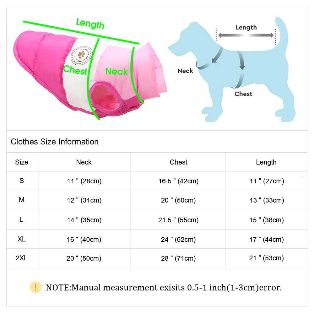 Warm Dog Clothes Vest For French Bulldog Pug Chihuahua Winter Dog Coat et Pet Puppy Clothes Costume Pets Clothing S2XL W250904