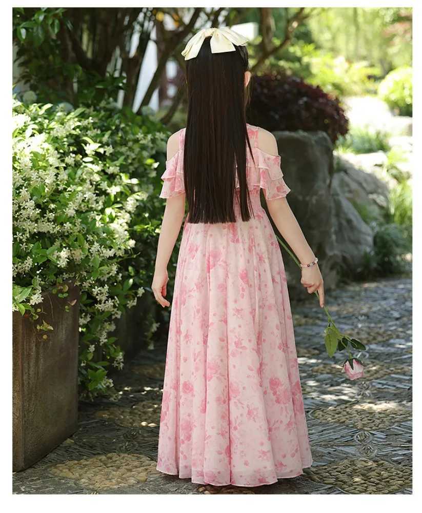 ParTY Stage Show Wear Streetwear Fairy Kids Clothes Summer Flower Girl Dresses Fashion Clothing Casual Vintage Bohemian Z250904