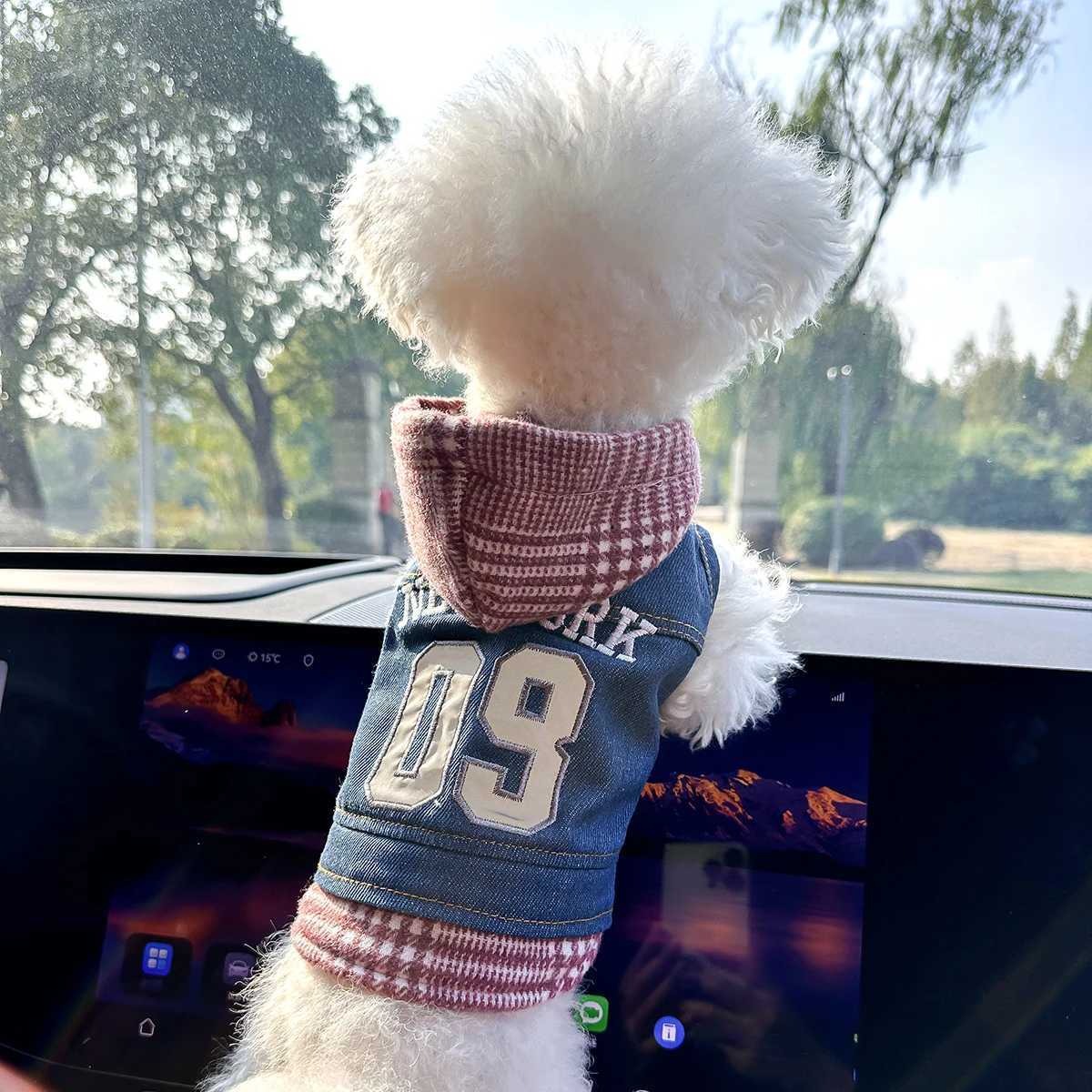 Pet Clothes Dog Cat Out Handsome Cute Comfortable New York 09 Coat W250904