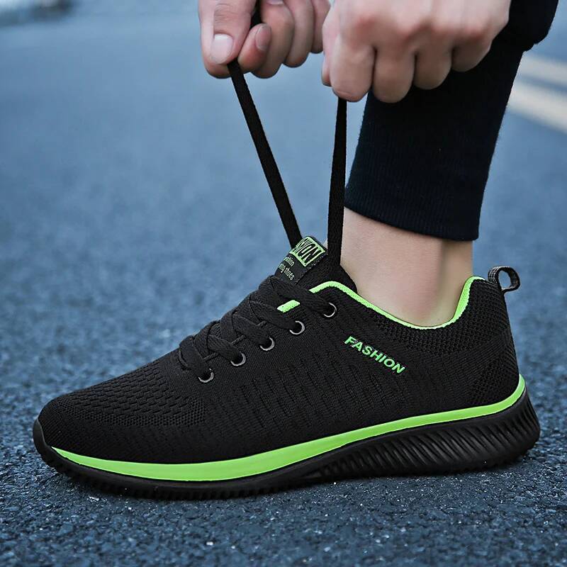 Sports for Black Casual Men Knit Sneakers Breathable Athletic Running Walking Gym Shoes ddmysaturn