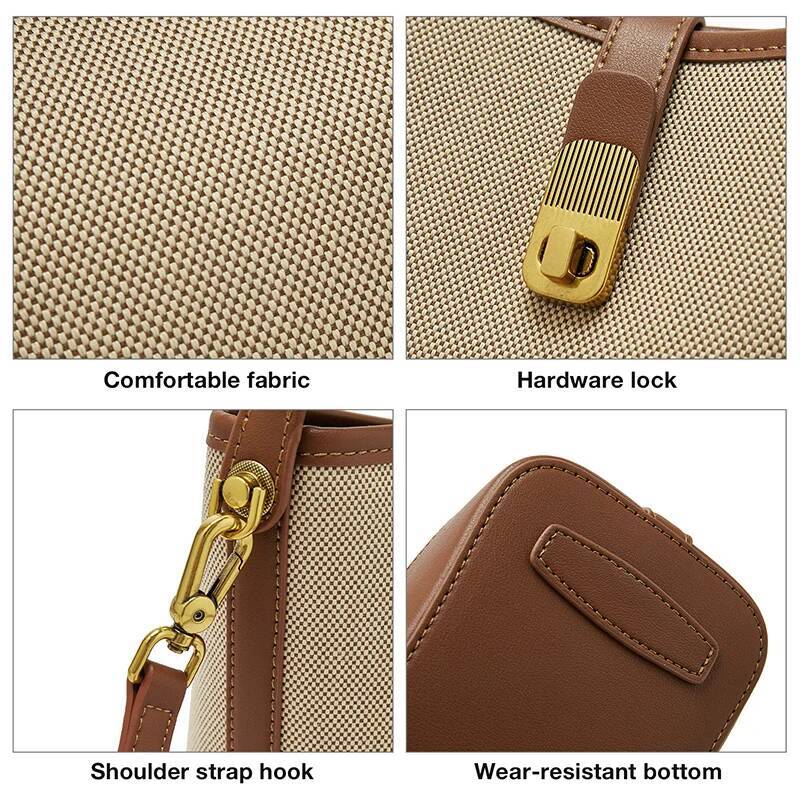 FOXER Women Small Crossbody Lady Fashion Bucket Shoulder Bag 2025 Girl Summer Handbag Purse Special Gift