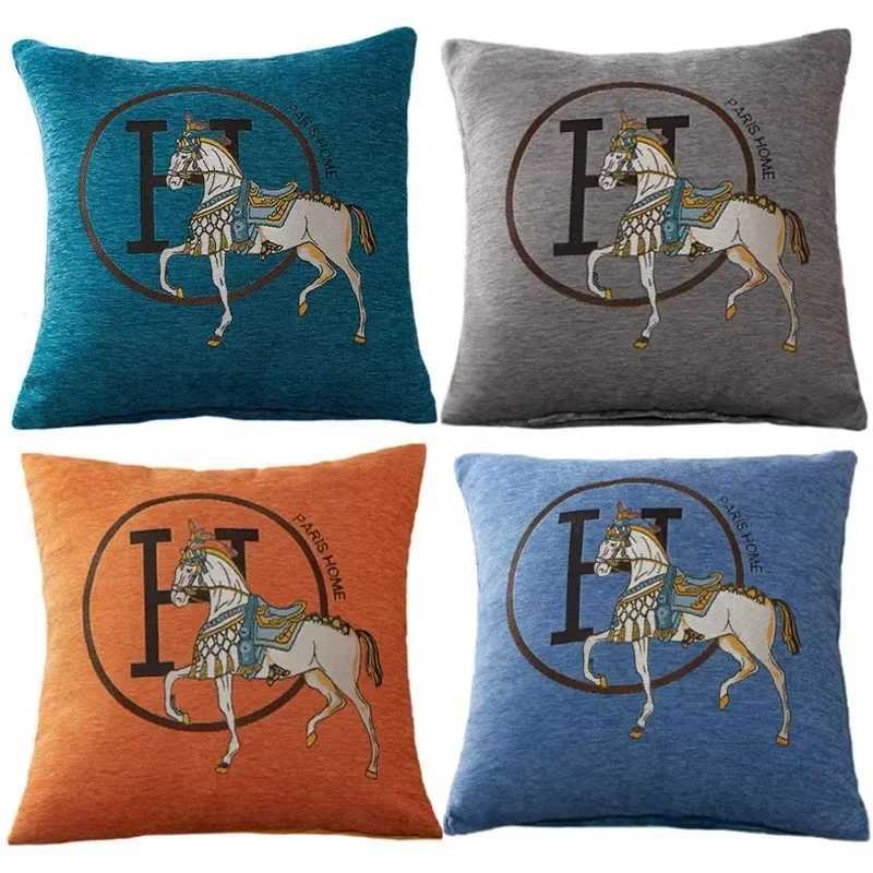 Designer Moderner Pferd3DDruck leichter LuxusKissenbezug Kissenbezug weicher hypoallergener Sofasitzbezug maschinenwaschbar Y251105