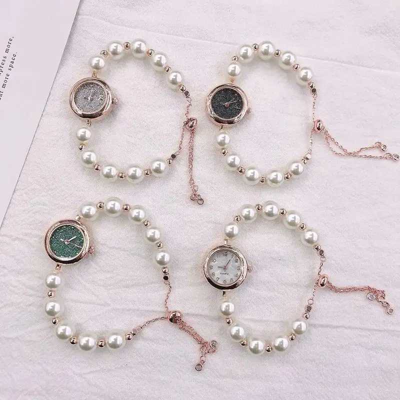 Rantic Style Quartz Wen Watch Fashion Pearl Ball strap Elegant Dress Girl Wristwatches Fem Clock X250904