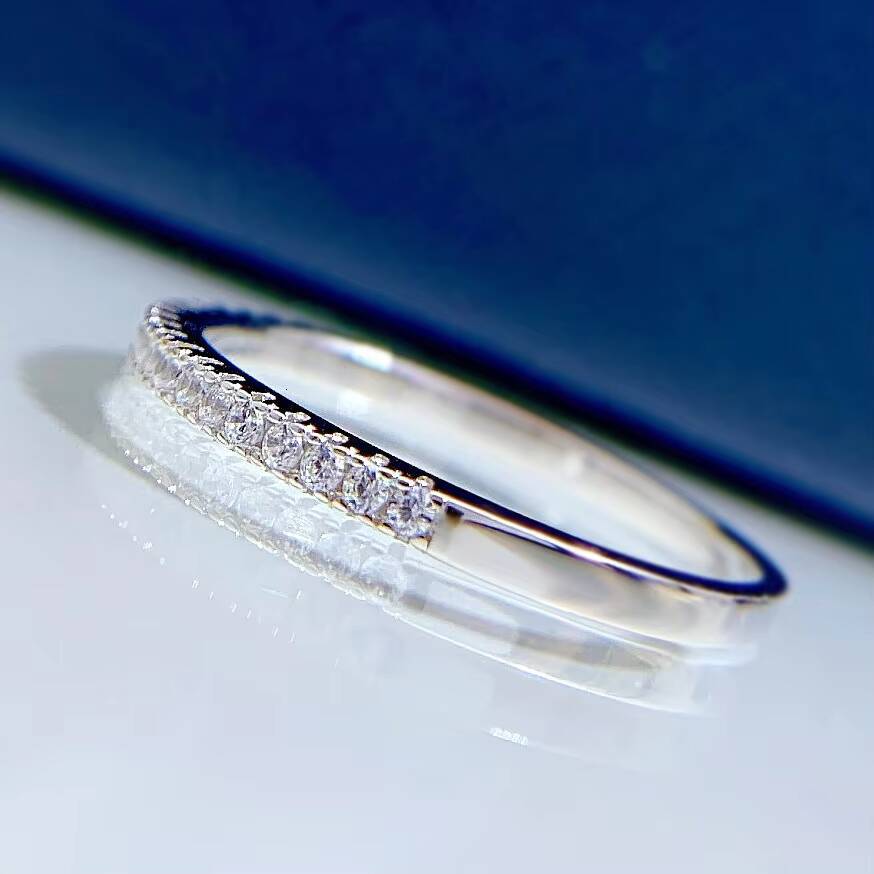 Fashionable S925 Silver Ring With Simple Thin and Plain Finger Ring Design Personalized Ins Style Jewelry