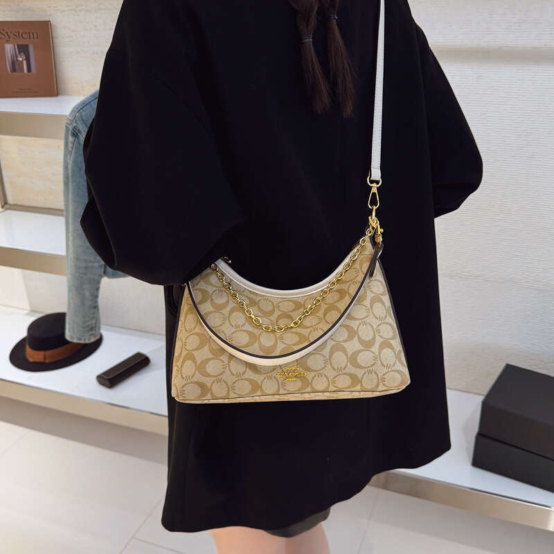 Fashion Womens Luxury Bags Crossbody Bag for Women 2025 New Printed Crescent Women's Shoulder Crossbody Bag Trendy