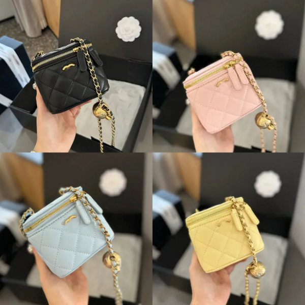 Cosmetic Bags box Cases Designer Vanity Bag with Chain Strap Crossbody Bag High Quality Leather Bag Womens Make Up Case Small Handbag Mini Makeup Bag Vanity
