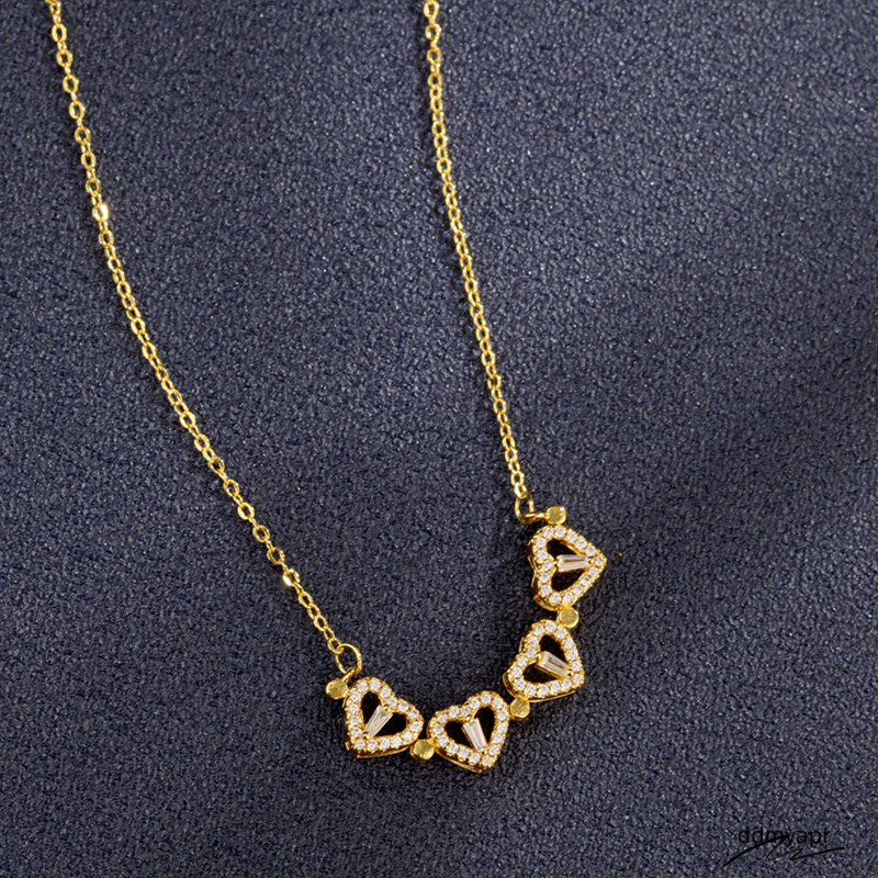 2025 New Designer Heart Necklace, Sexy Lady's Light Casual Beach Lucky Clover Collarbone Chain Outdoor Ddmyday Jewelry Necklace Ddmyday