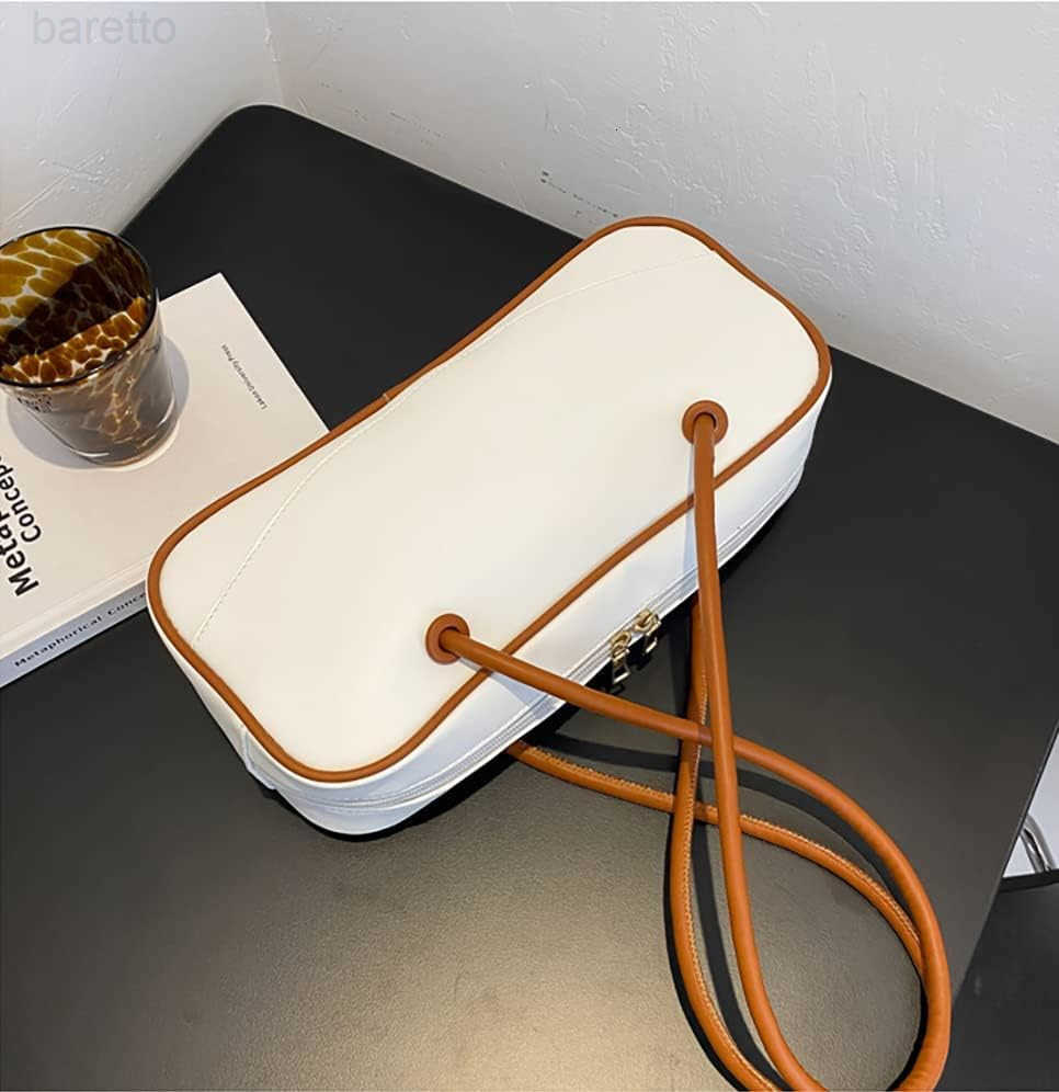 Leather Handbags Boston TopHandle Purses Smile Satchel Elegant Shoulder Bag for Women M250904