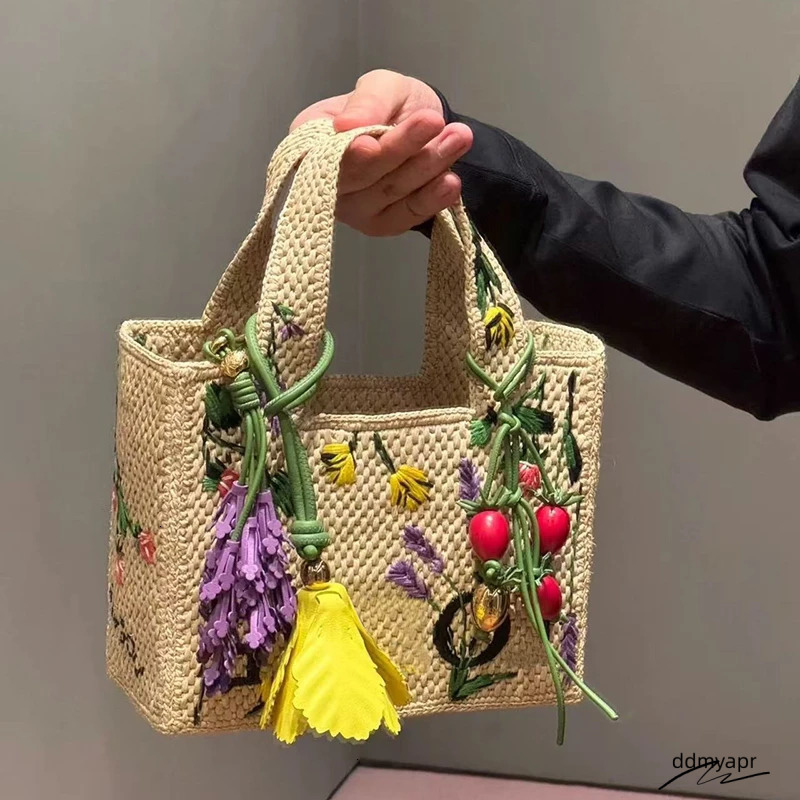 Cowhide Tomato String Bag Charm Exquisite Woman All-Match Cute Backpack Ddmyday Pendant Bags Accessories Handbag 250606 Ddmyday