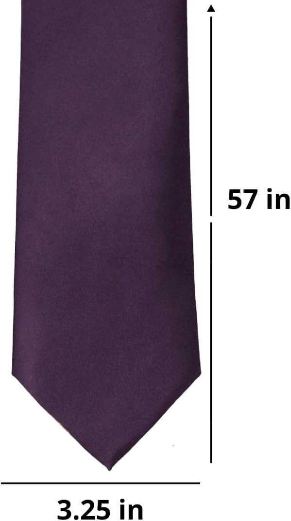 Mens Solid Color Necktie Standard LengthW250904