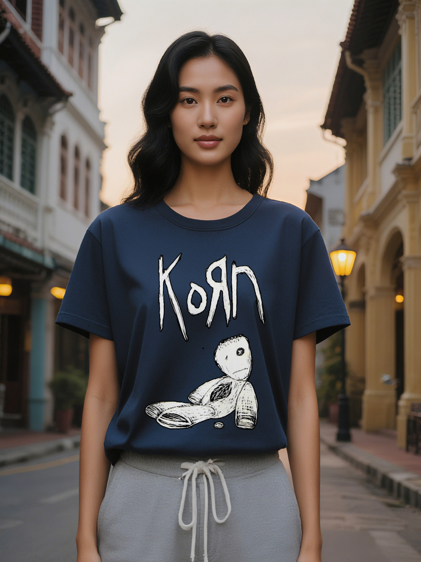 Large XL Casual Round Neck T-Shirt Print Design Top A Gift For Lady Plus Size c7c75