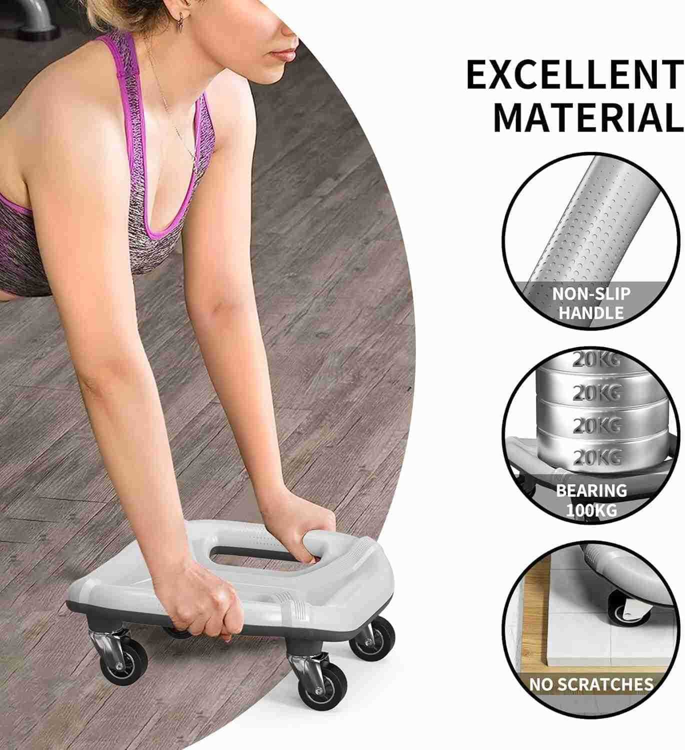 Ab Roller with Knee Pads for Abs Workout Multifunctional Ab Roller Wheel for Abs Workout Abdominal Roller with Knee Pads Abdominal Exercises Wheel Abb