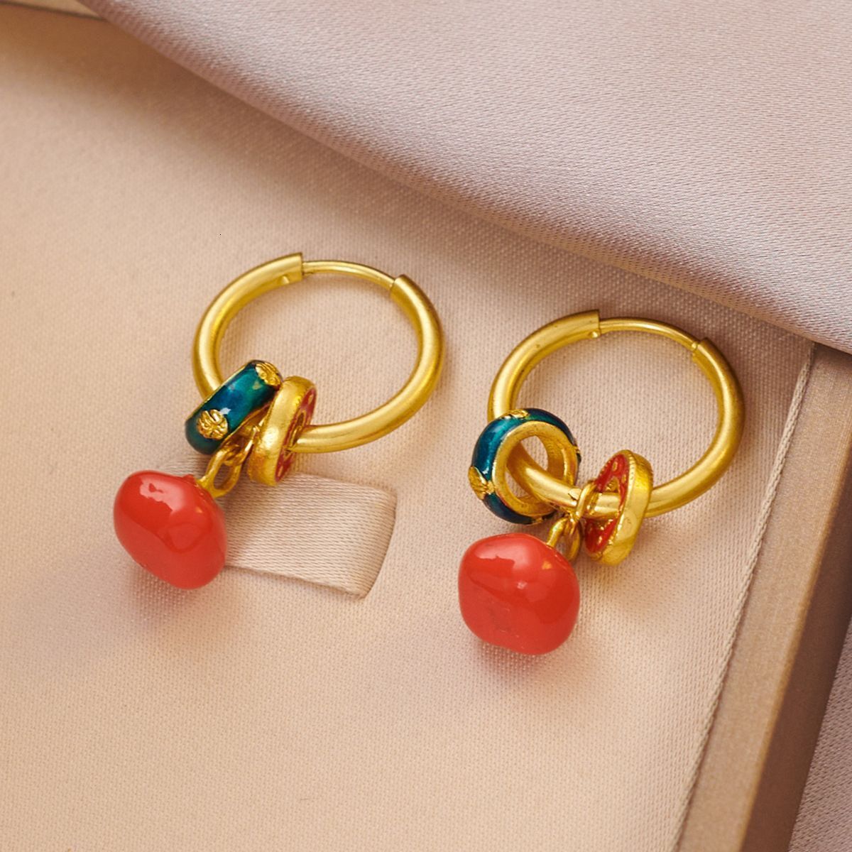 New Chinese Retro Ethnic Style Women's Earrings Lightweight Luxurious High-end Designer Luxurious Free Shipping Elegant Earring Earrings