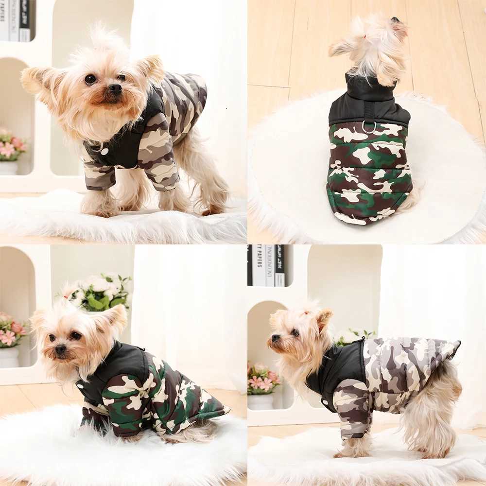 Dog Winter Clothes For Small Medium Pet Dog Cat Warm Windproof With DRing Botton Vest et Yorkshire Chihuahua Puppy Outfits W250904