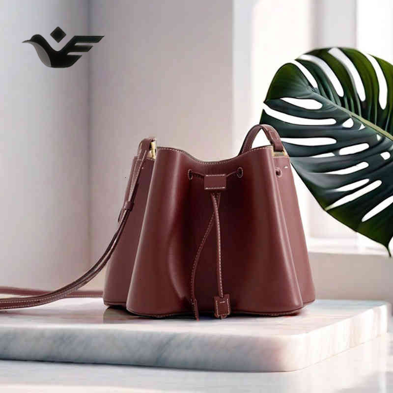 Feiyan Free Shipping New Designer Bag Luxury Shopping Bag Women's Bag New Fashion Elegant Turkish Pleated Drawstring Bucket Bag Handbag Shoulder 