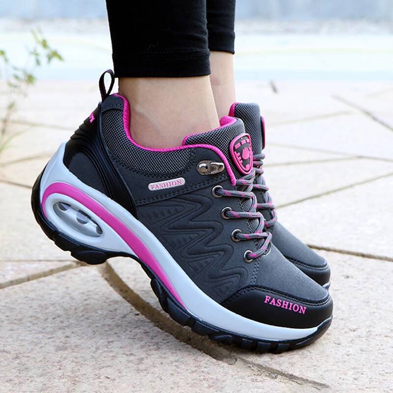 Ladies Sneakers Comfortable Breathable Platform Fashion Lace Up Female Casual Shoes for Women Outdoor Short Boots ddmysaturn