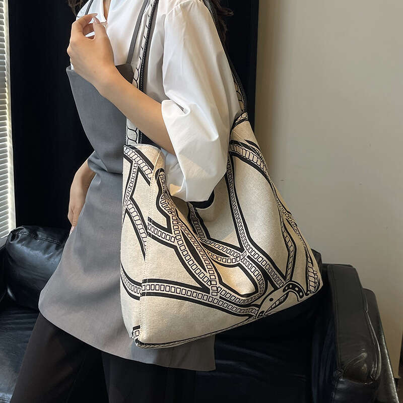 Korean Style Simple Casual Single Shoulder Underarm for Women 2025 New Large Capacity Commuter Tote Bag