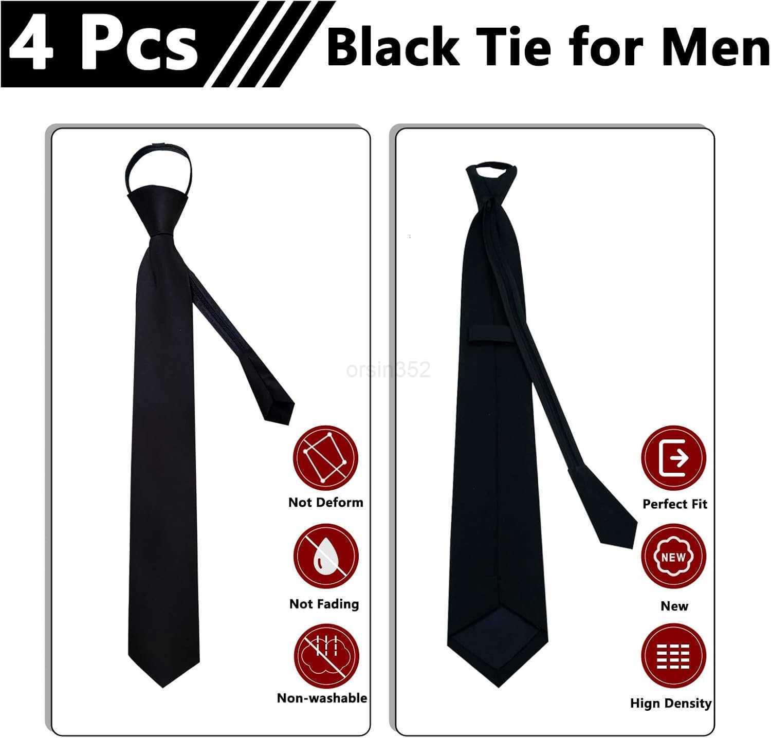 Ties for Men 315 Mens Necktie for Office Graduation School UniformsW250904