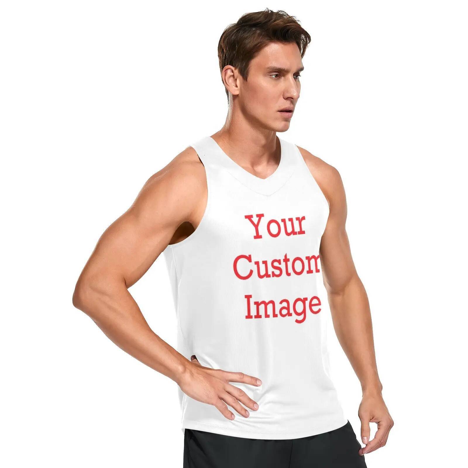 tank Men's Jerseys Summer Tank Top Basketball Club Customized sports warkout & training tops