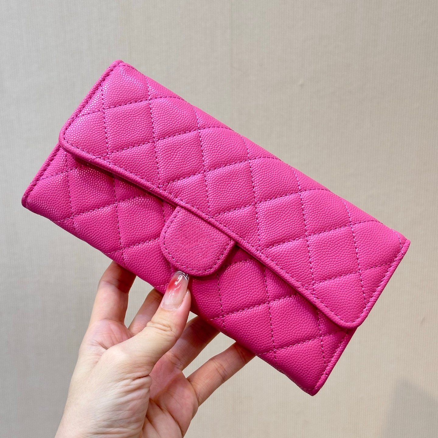 designer wallet mirror quality 10 A caviar leather quilted black purse cardholder coin purses women handbag card keeper long wallet cash holder zipper cover wallet