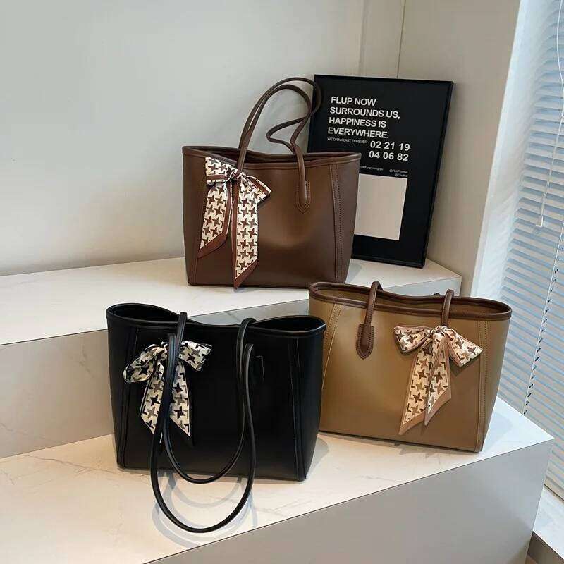 Designer Bag Large Capacity Tote For Women - Minimalist Shoulder & Handheld Purse, Chic Work Bag With Feel