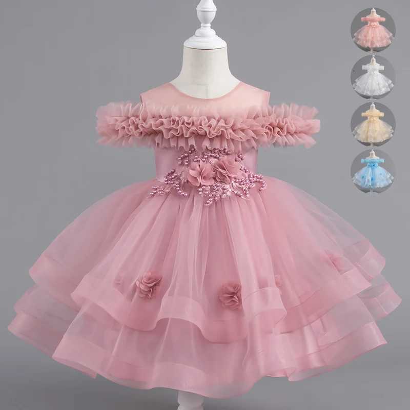 The first Christmas costume of the new 0-6-year-old girl childrens clothing baby one-year-old birthday party dresses Z250904
