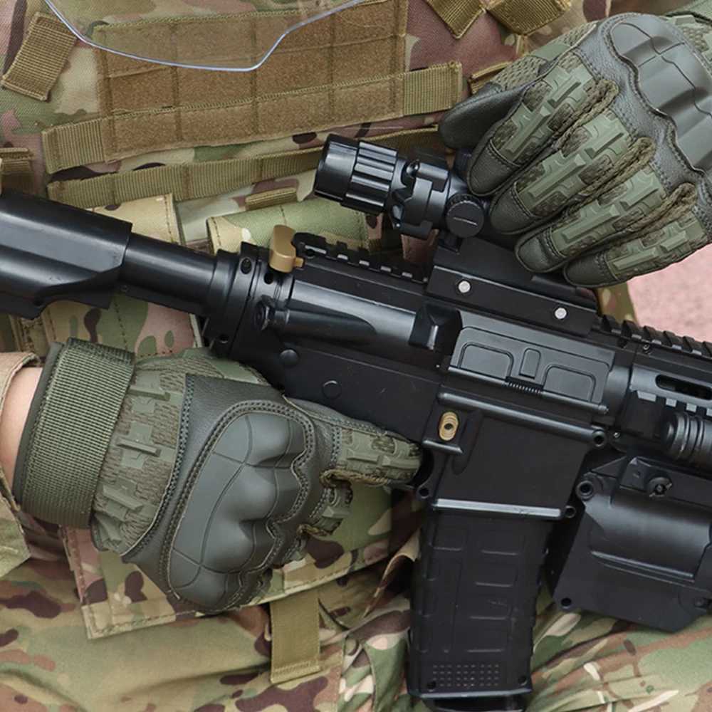 Tactical FullFinger Outdoor GlovesTouch ScreenAntiSlip Abrasion Resistant for HikingCyclingClimbingXJ250904