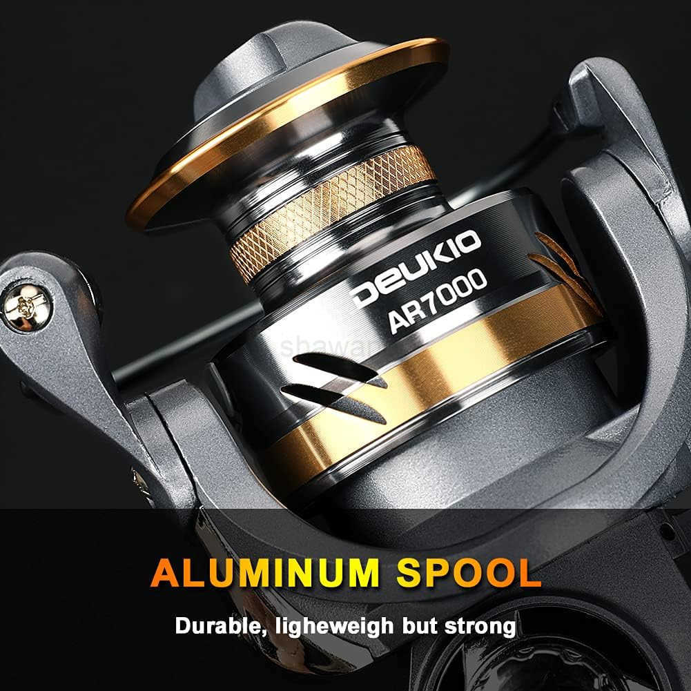 Lightweight Inshore Surf Fishing Reel Heavy Duty Smooth Catfish Spinning Fishing Reel for Saltwater Freshwater Fishing W250904