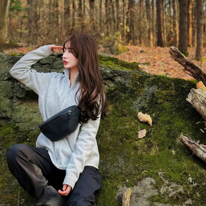 New crossbody bag, chest bag, women's simple large capacity bag, waist bag, trendy and versatile casual solid color shoulder bag, with logo