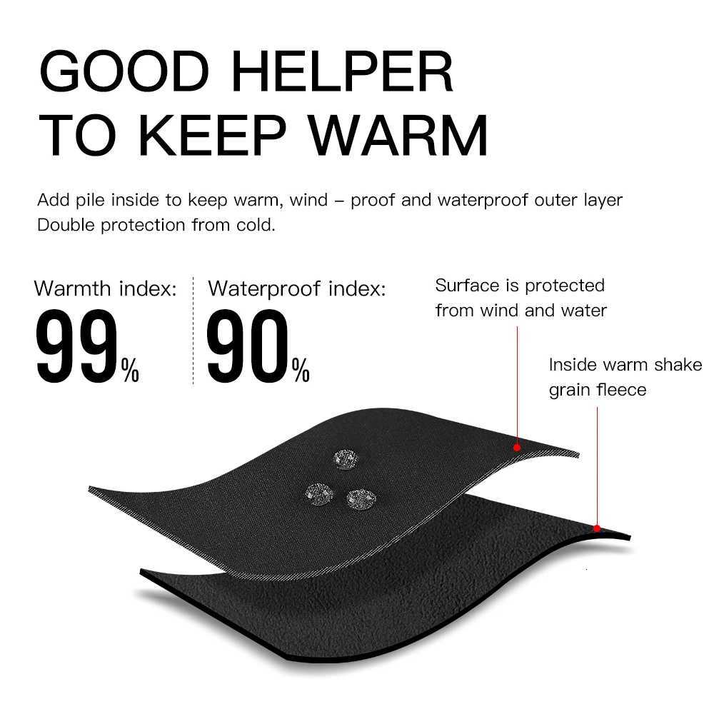 Waterproof Winter Warm Gloves Windproof Outdoor Gloves Thicken Warm Mittens Touch Screen Gloves Unisex Men Sports Cycling GloveXJ250904