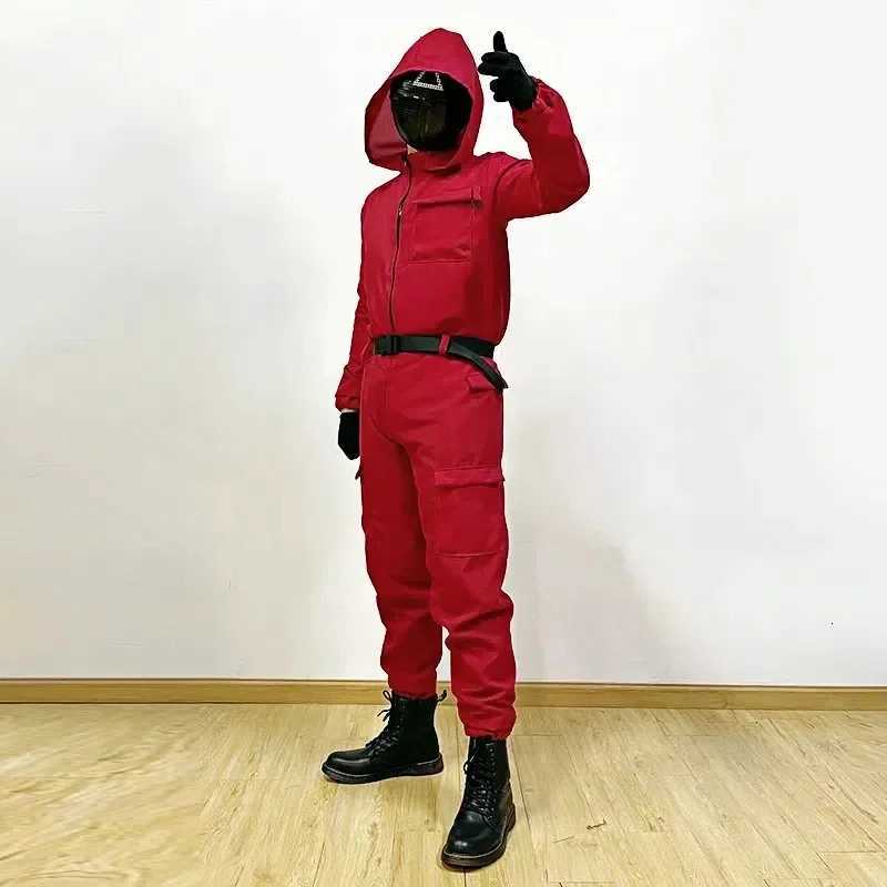 Hot Par Cosplay Red Sportswear Toy Squid Accessory Holiday Classic Costume Korean Full Set Mask Performance Prop Gift W250904