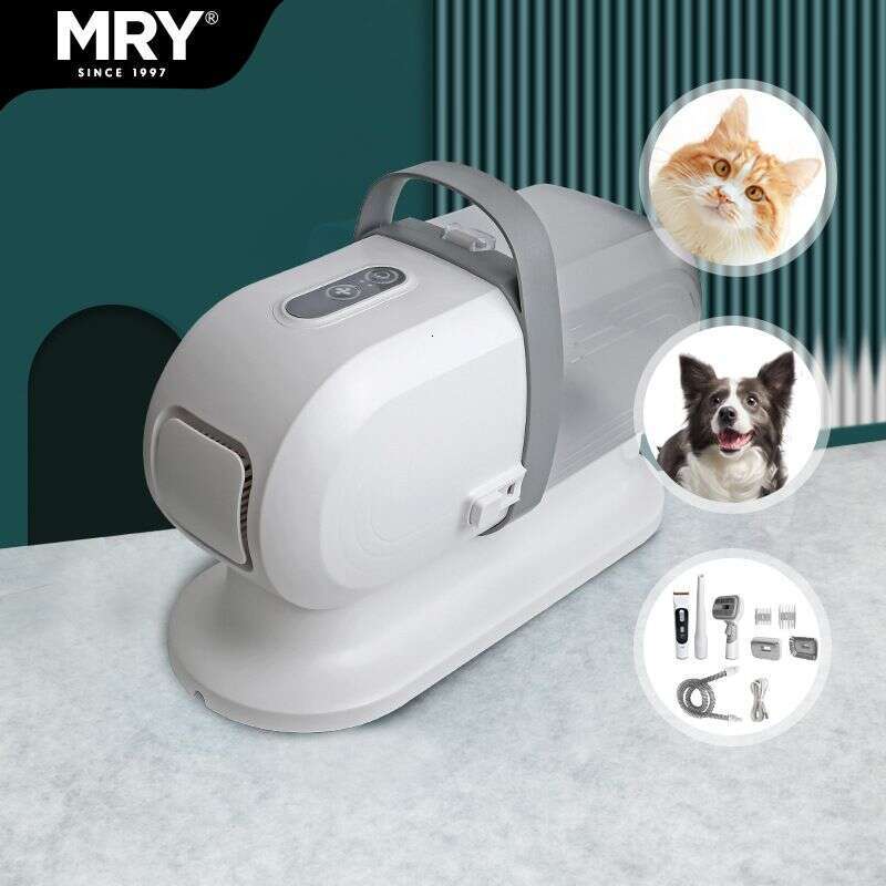 famous brand Mairui Pet Cat and Dog Multi functional Electric Trimmer Hot Hair Absorber Five in a One Comb