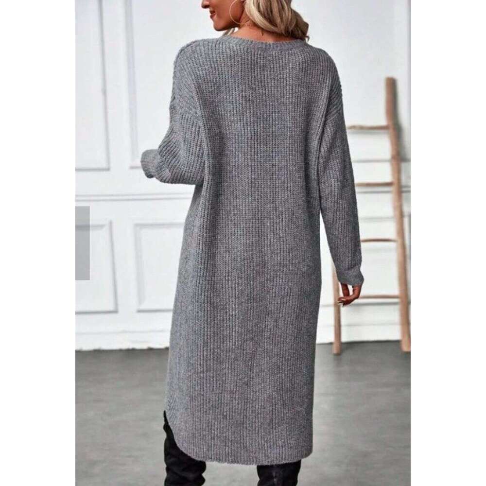 Women's Clothing Women's Knitted Long Dress Jacket